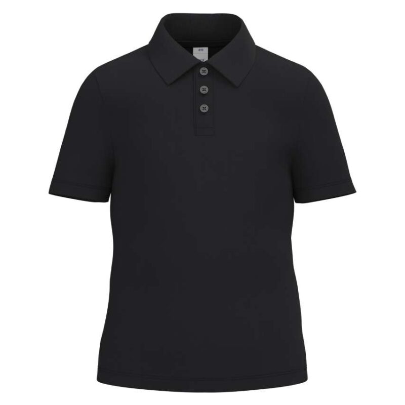 ib297-ideal_black-a1 iDeal Basic Παιδικό POLO SHIRT PIQUE - Ideal Black