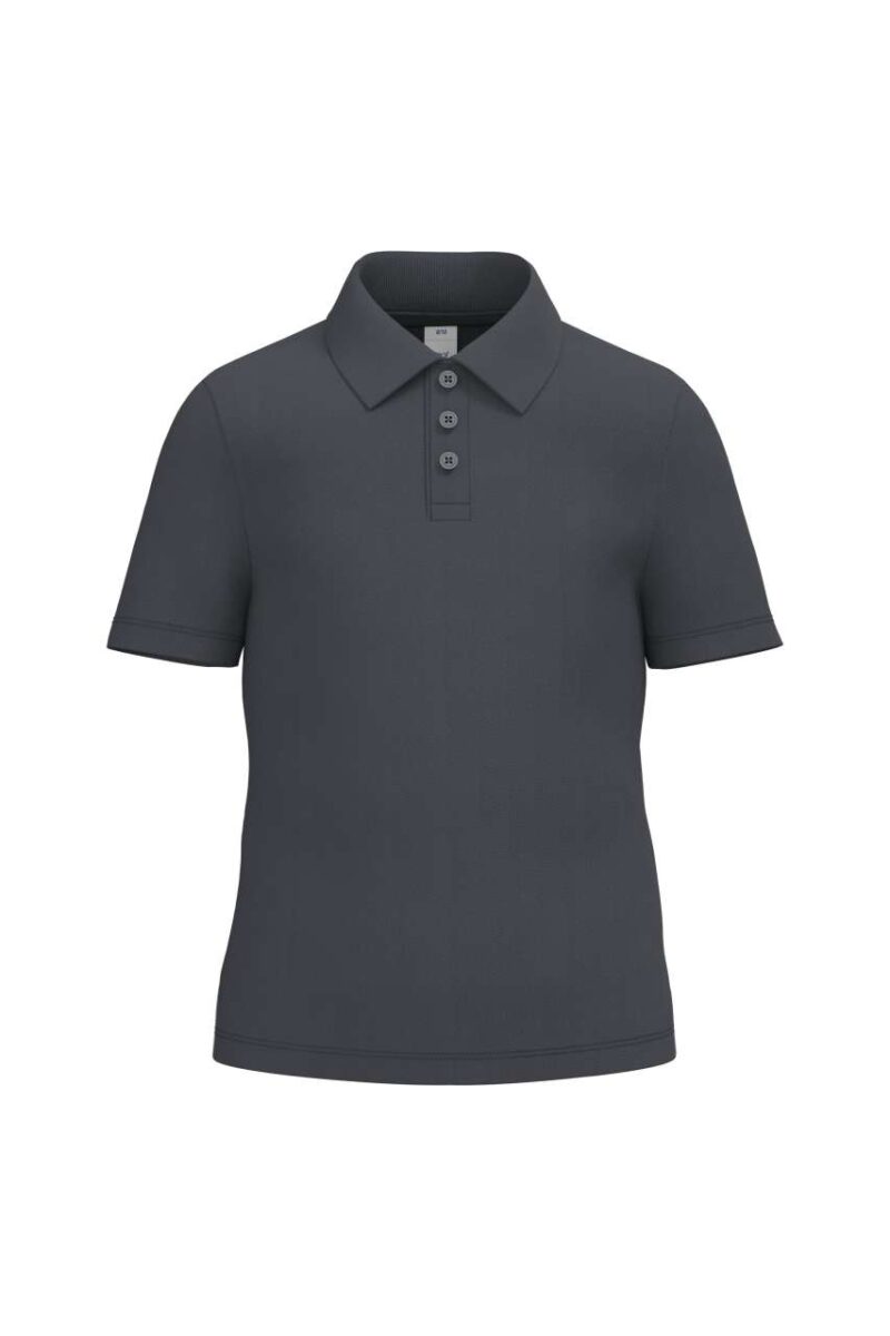 ib297-ideal_dark_grey-a1 iDeal Basic Παιδικό POLO SHIRT PIQUE - Ideal Dark Grey