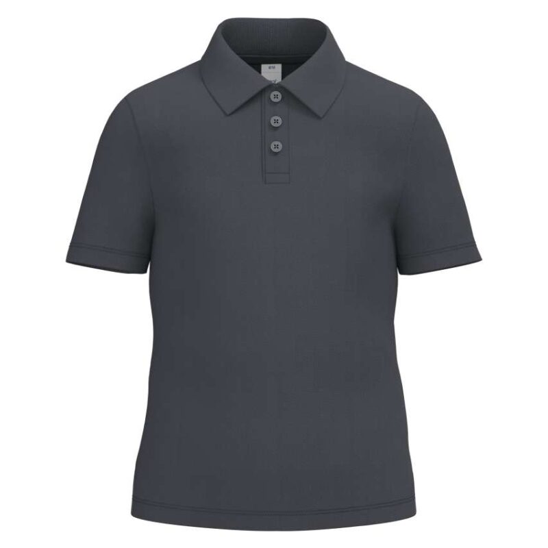 ib297-ideal_dark_grey-a1 iDeal Basic Παιδικό POLO SHIRT PIQUE - Ideal Dark Grey