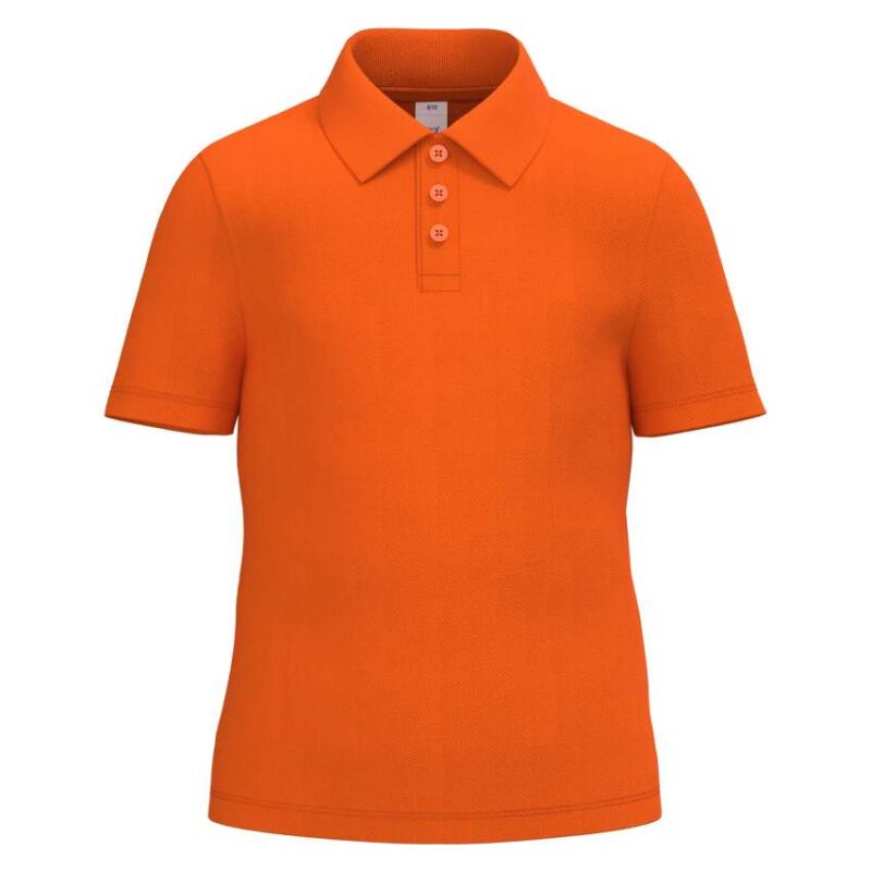 ib297-ideal_orange-a1 iDeal Basic Παιδικό POLO SHIRT PIQUE - Ideal Orange