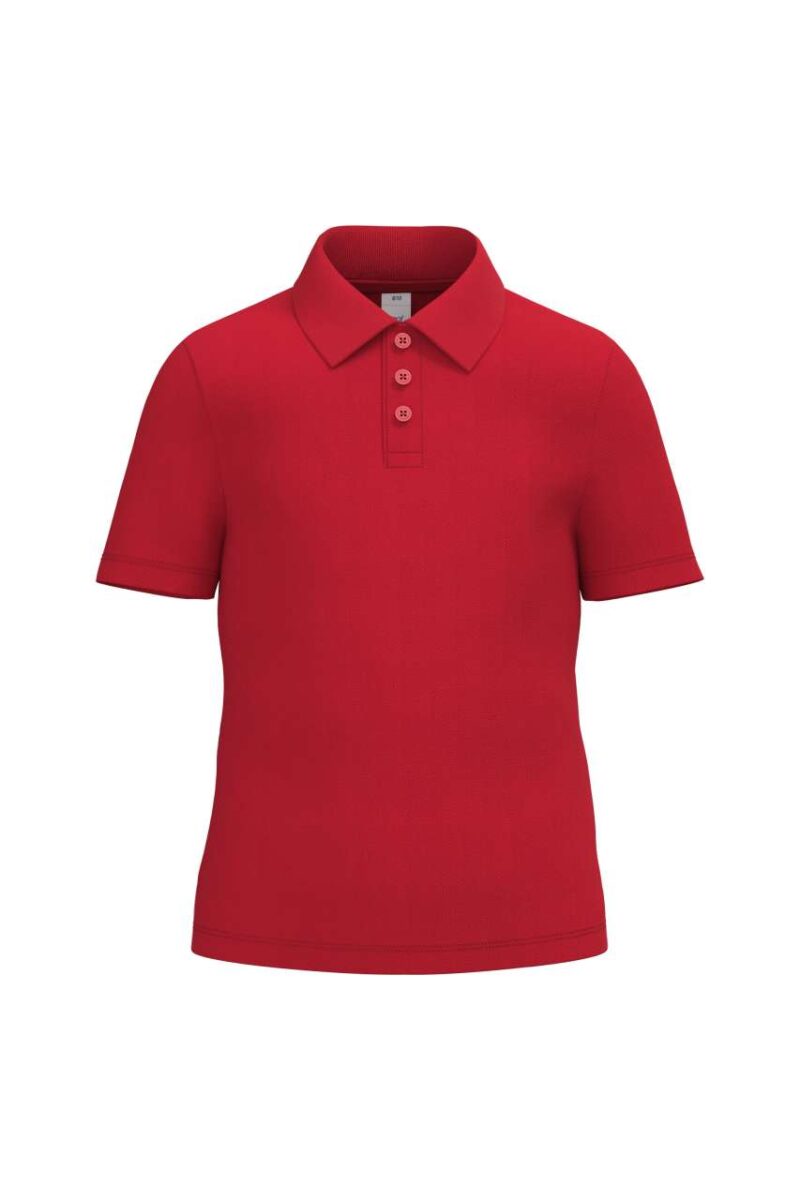 ib297-ideal_red-a1 iDeal Basic Παιδικό POLO SHIRT PIQUE - Ideal Red