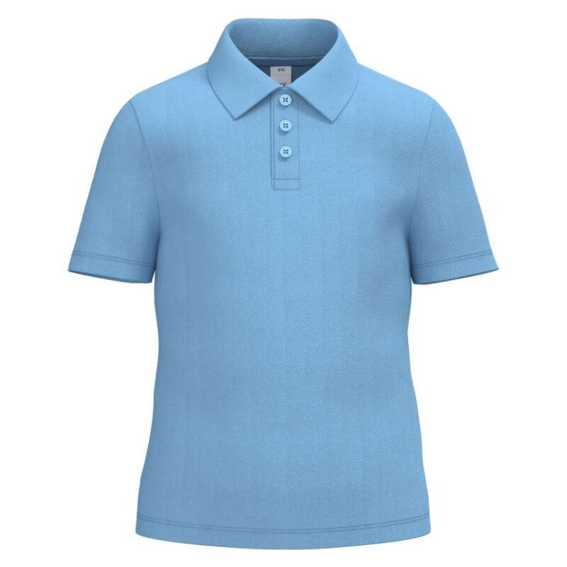 ib297-ideal_sky_blue-a1 iDeal Basic Παιδικό POLO SHIRT PIQUE - Ideal Sky Blue