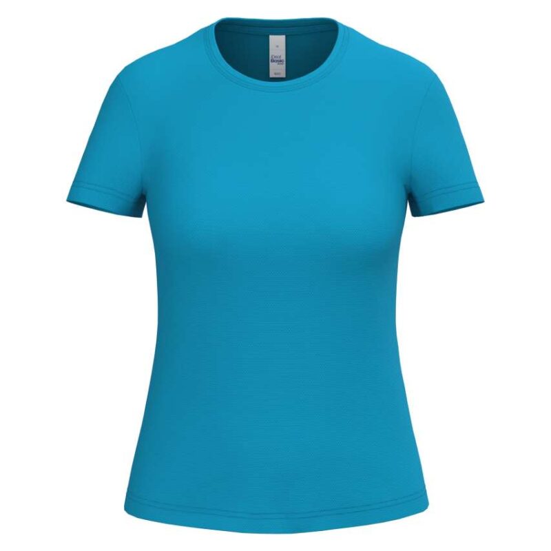 iDeal Basic MERCURY LADIES' POLYESTER T-SHIRT - Ideal Atoll Blue