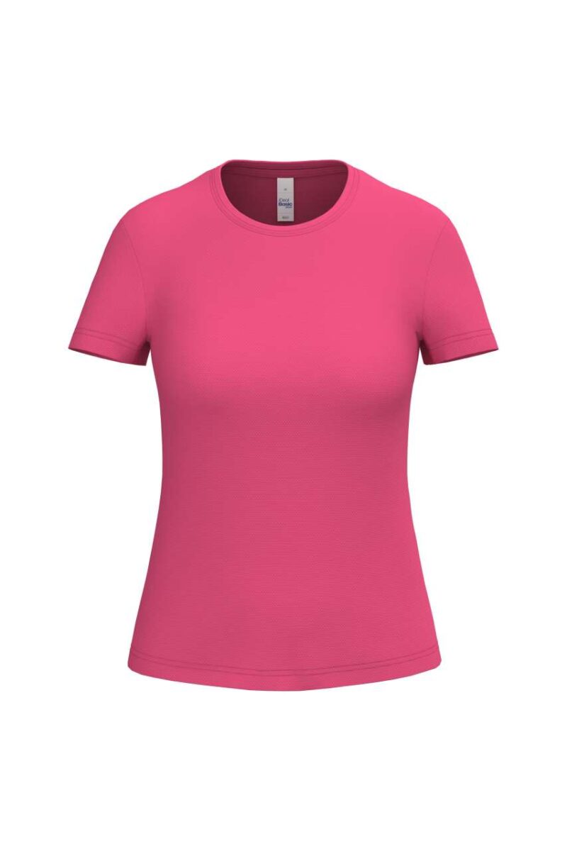 ib301-ideal_fuchsia-a1 iDeal Basic MERCURY LADIES' POLYESTER T-SHIRT - Ideal Fuchsia