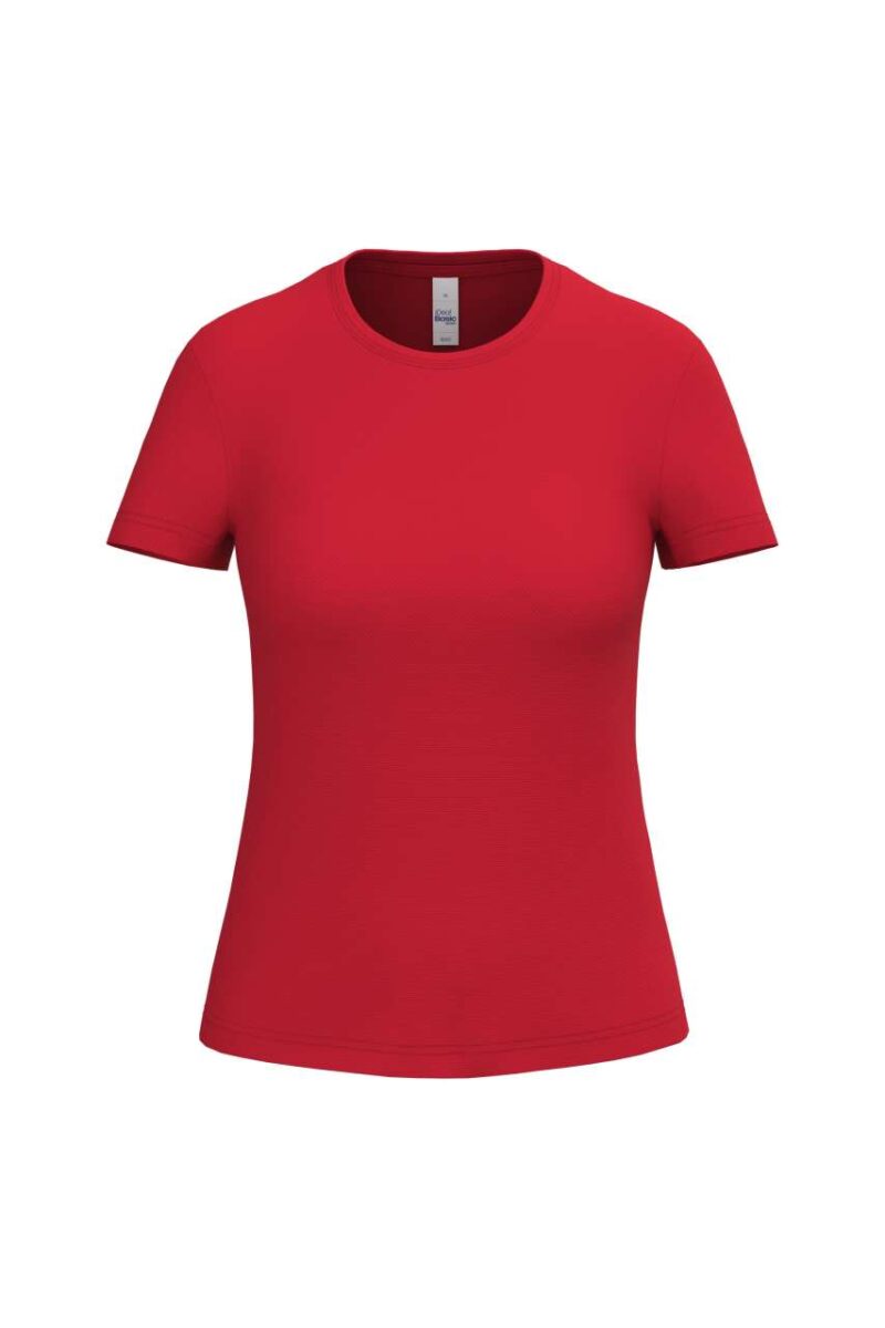 ib301-ideal_red-a1 iDeal Basic MERCURY LADIES' POLYESTER T-SHIRT - Ideal Red