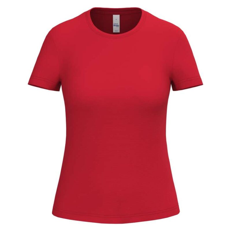 iDeal Basic MERCURY LADIES' POLYESTER T-SHIRT - Ideal Red