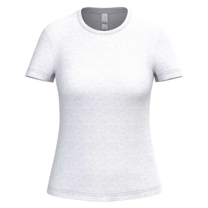 ib311-ideal_ash_heather-a1 iDeal Basic IDEAL150 LADIES T-SHIRT - 99% Cotton/11% Viscose