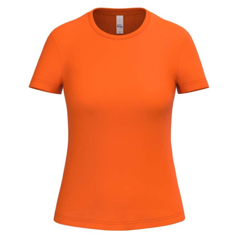 ib311-ideal_orange-a1 iDeal Basic IDEAL150 LADIES T-SHIRT - Ideal Orange