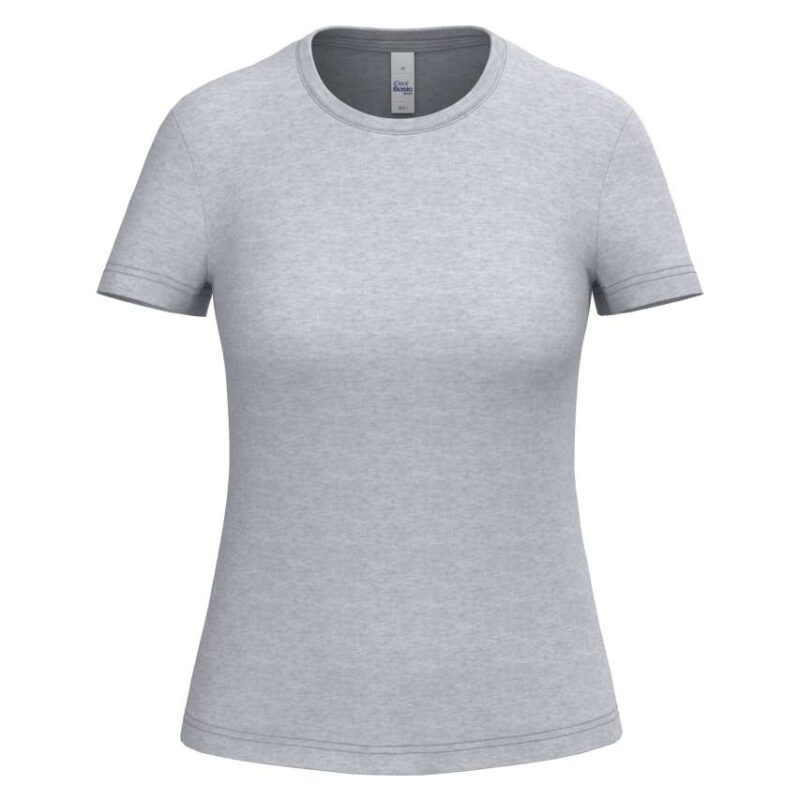 ib311-ideal_oxford_grey-a1 iDeal Basic IDEAL150 LADIES T-SHIRT - 90% Βαμβάκι/10% Βισκόζη