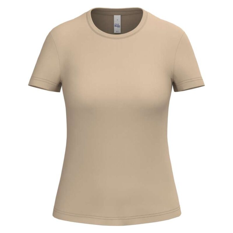 ib311-ideal_sand-a1 iDeal Basic IDEAL150 LADIES T-SHIRT - Ideal Sand