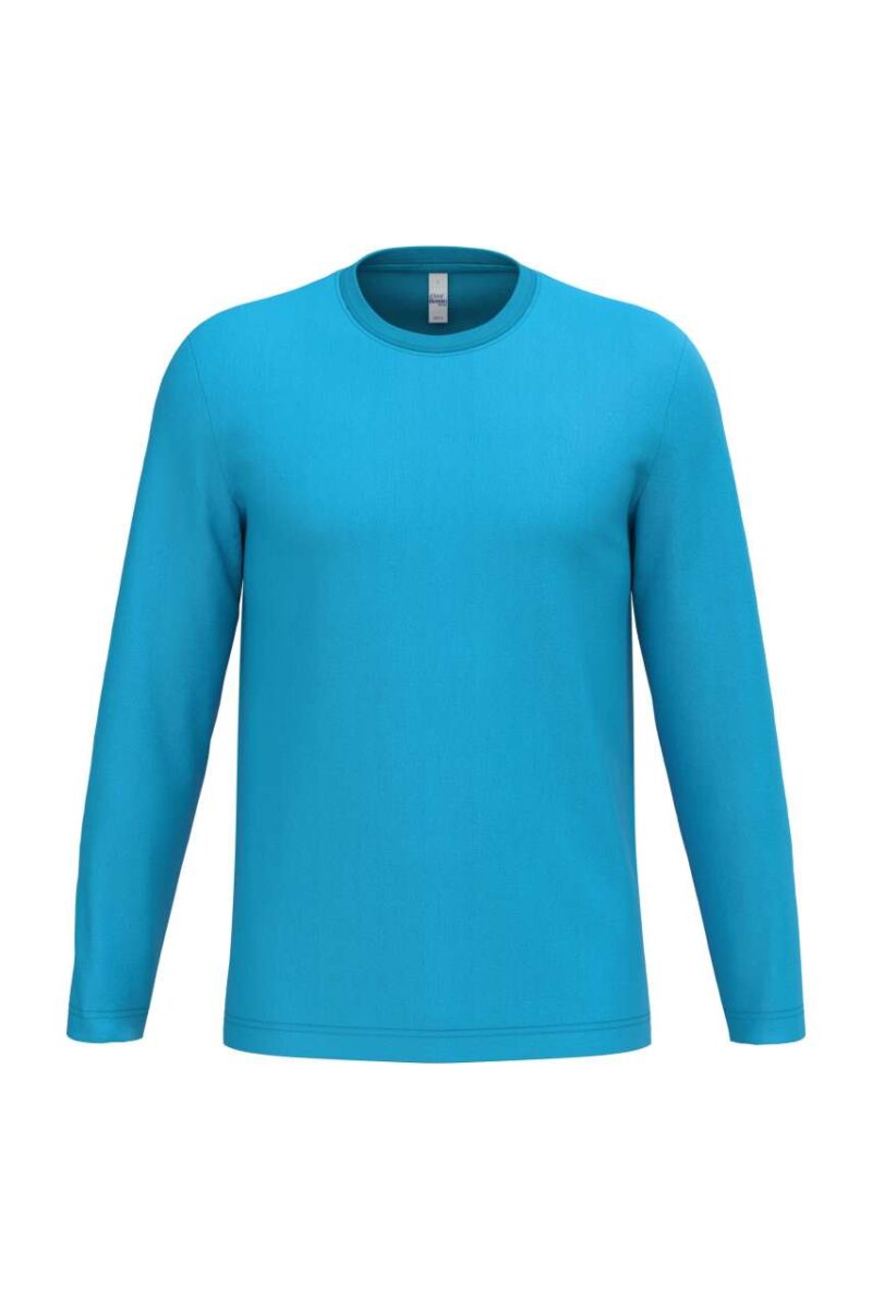 ib313-ideal_atoll_blue-a1 iDeal Basic IDEAL150 TUBULAR T-SHIRT UNISEX LSL - Ideal Atoll Blue