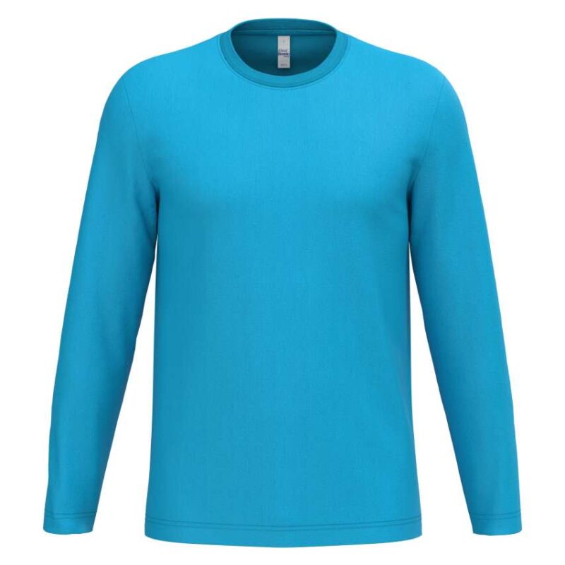 ib313-ideal_atoll_blue-a1 iDeal Basic IDEAL150 TUBULAR T-SHIRT UNISEX LSL - Ideal Atoll Blue
