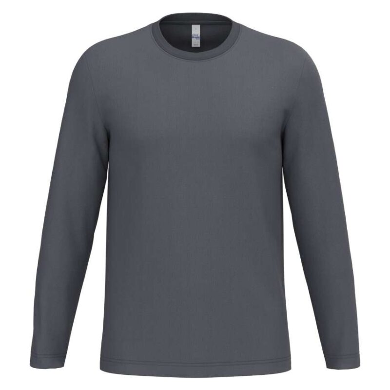 ib313-ideal_dark_grey-a1 iDeal Basic IDEAL150 TUBULAR T-SHIRT UNISEX LSL - Ideal Dark Grey