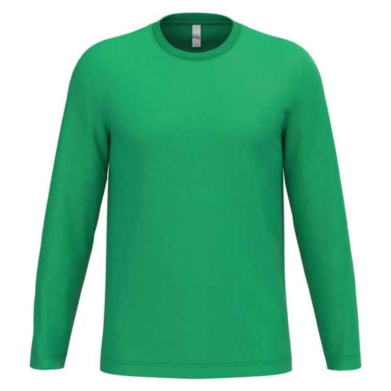 ib313-ideal_kelly_green-a1 iDeal Basic IDEAL150 TUBULAR T-SHIRT UNISEX LSL - Ideal Kelly Green