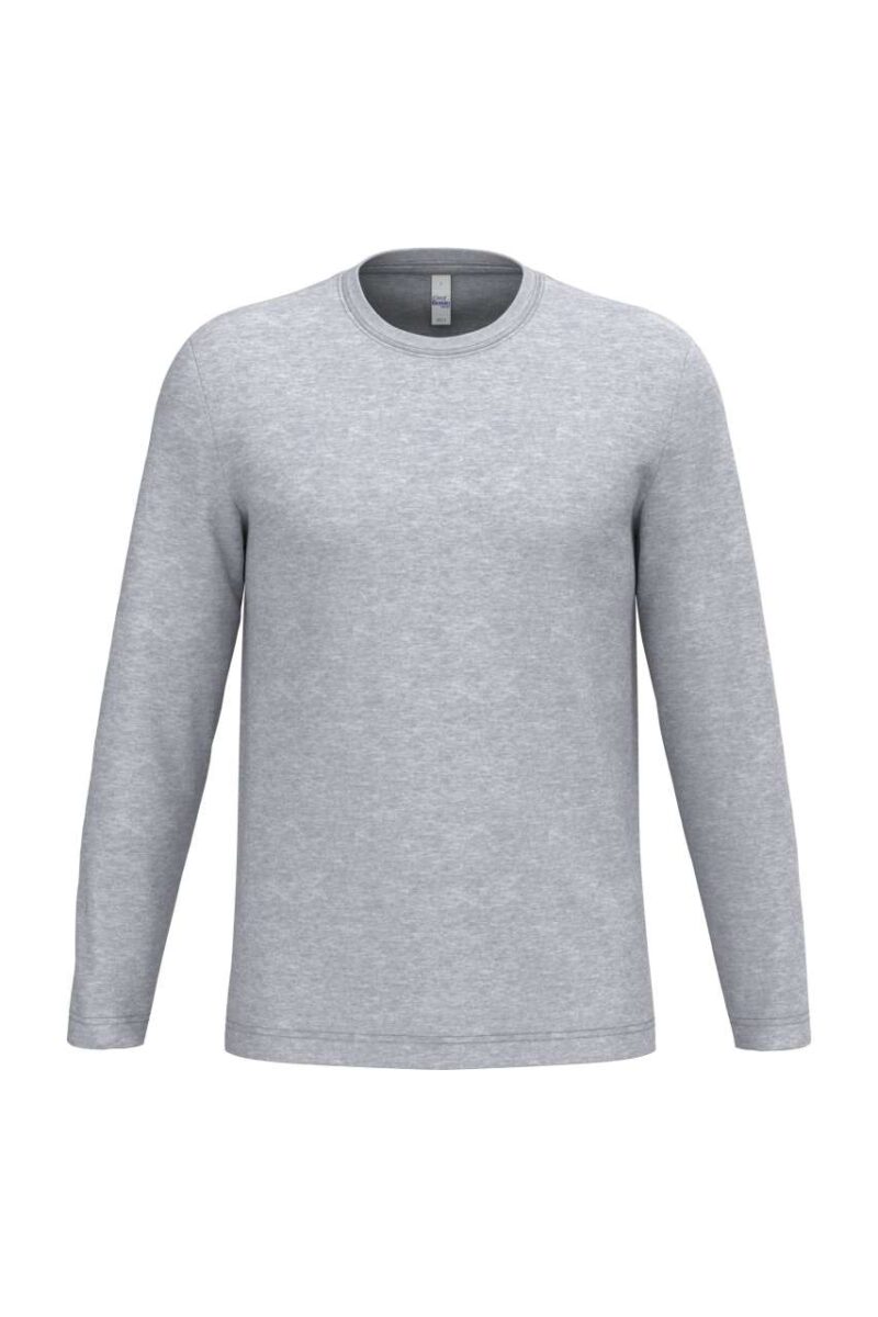 ib313-ideal_oxford_grey-a1 iDeal Basic IDEAL150 TUBULAR T-SHIRT UNISEX LSL - 90% Βαμβάκι/10% Βισκόζη