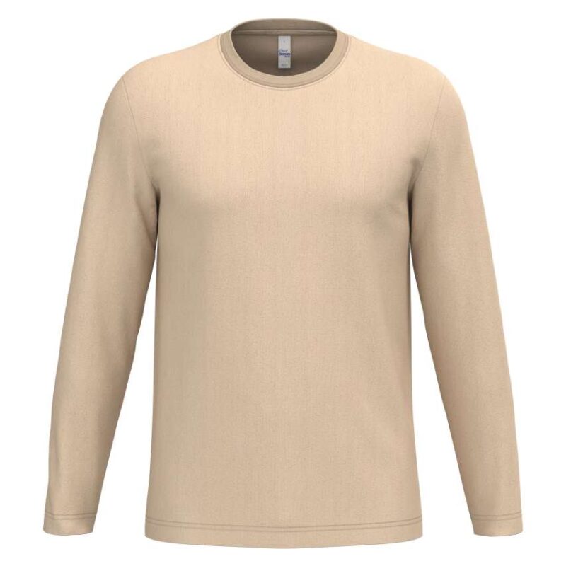 ib313-ideal_sand-a1 iDeal Basic IDEAL150 TUBULAR T-SHIRT UNISEX LSL - Ideal Sand