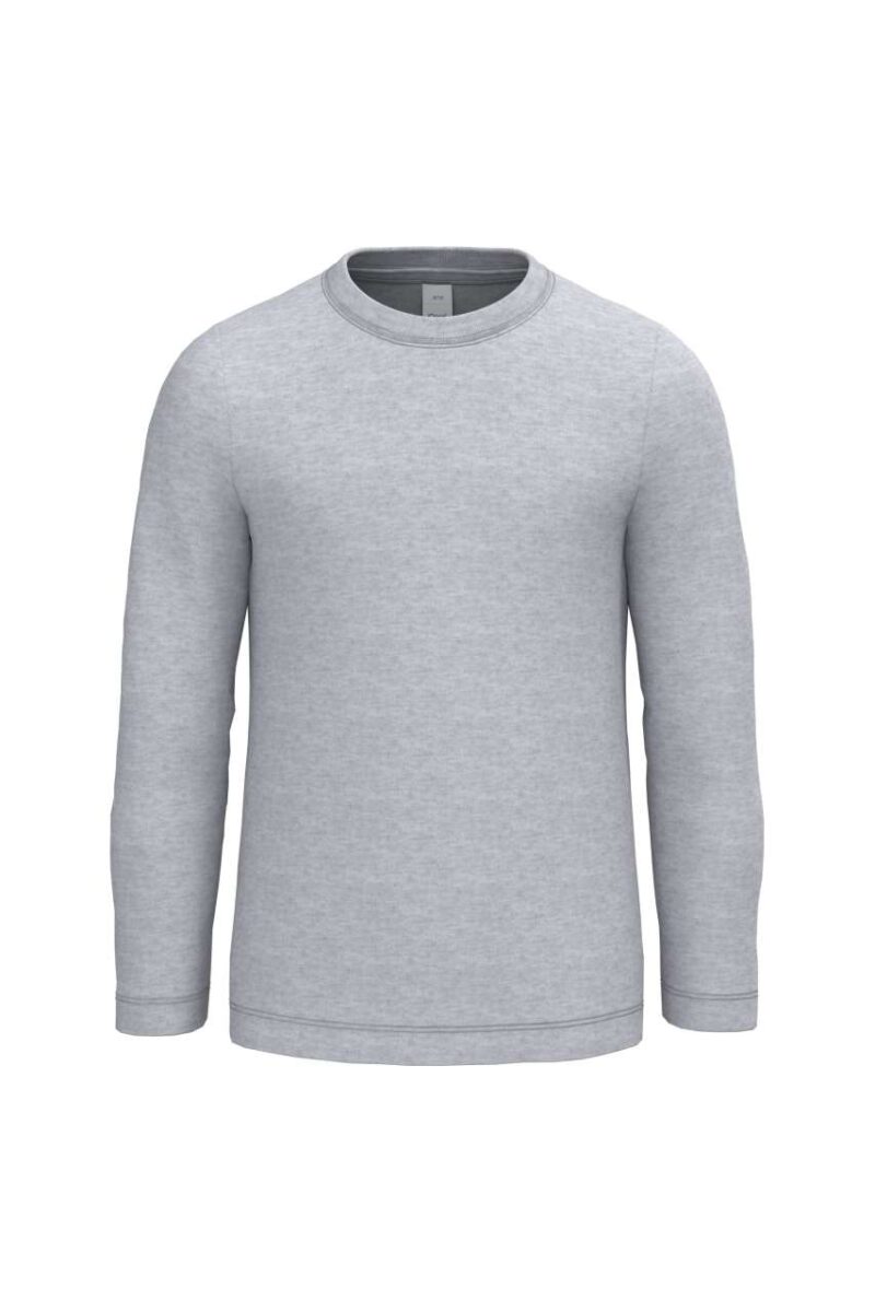 ib314-ideal_oxford_grey-a1 iDeal Basic IDEAL150 T-SHIRT KIDS LSL - 90% Βαμβάκι/10% Βισκόζη