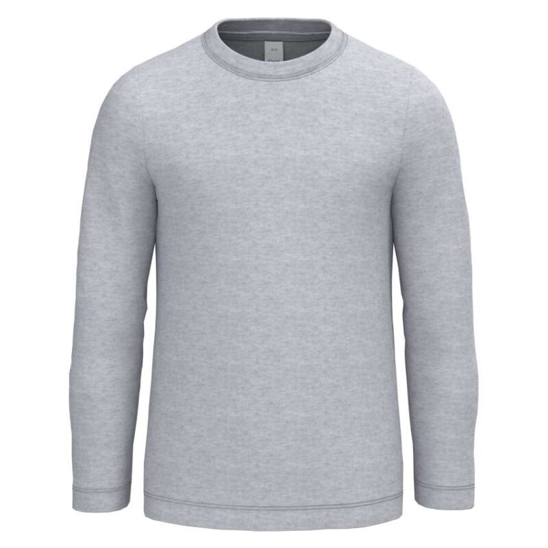 ib314-ideal_oxford_grey-a1 iDeal Basic IDEAL150 T-SHIRT KIDS LSL - 90% Βαμβάκι/10% Βισκόζη