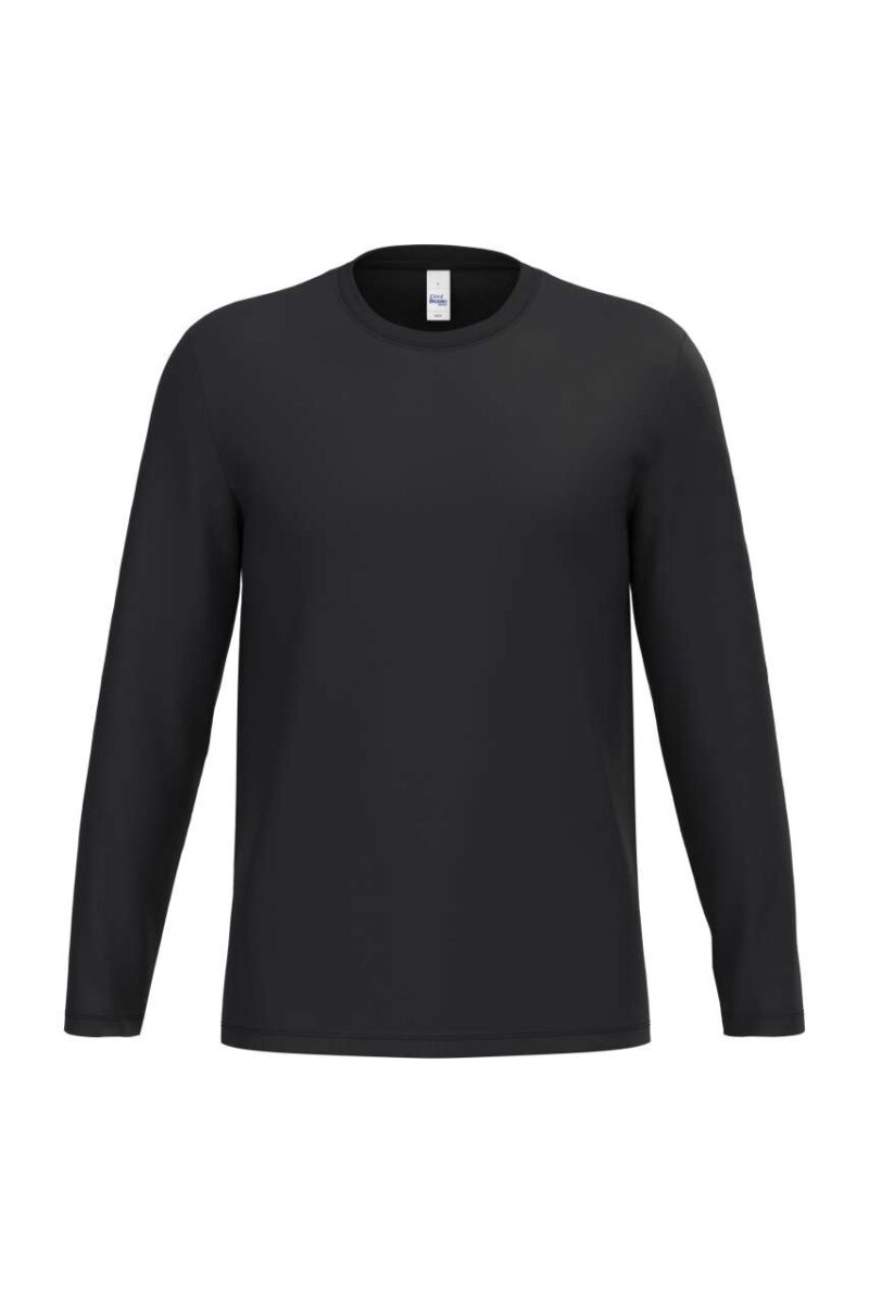 ib323-ideal_black-a1 iDeal Basic T-SHIRT UNISEX IDEAL190 TUBULAR LSL - Ideal Black