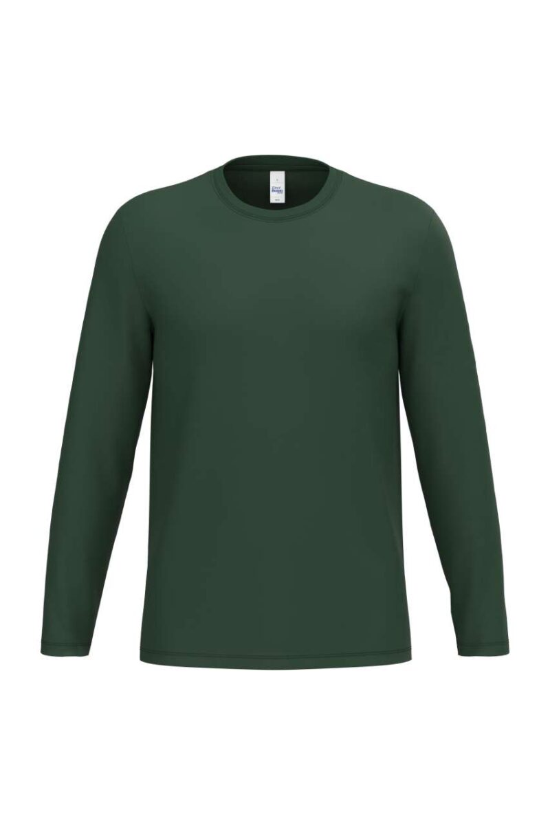 ib323-ideal_forest_green-a1 iDeal Basic T-SHIRT UNISEX IDEAL190 TUBULAR LSL - Ideal Forest Green