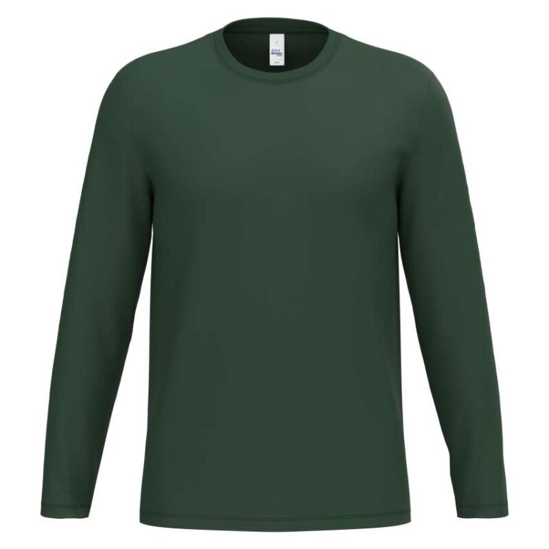 ib323-ideal_forest_green-a1 iDeal Basic T-SHIRT UNISEX IDEAL190 TUBULAR LSL - Ideal Forest Green