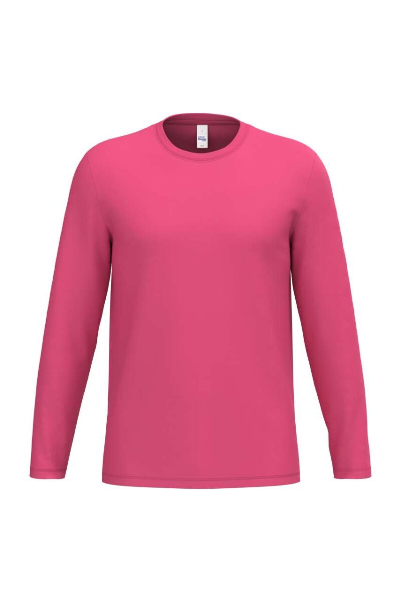 ib323-ideal_fuchsia-a1 iDeal Basic T-SHIRT UNISEX IDEAL190 TUBULAR LSL - Ideal Fuchsia