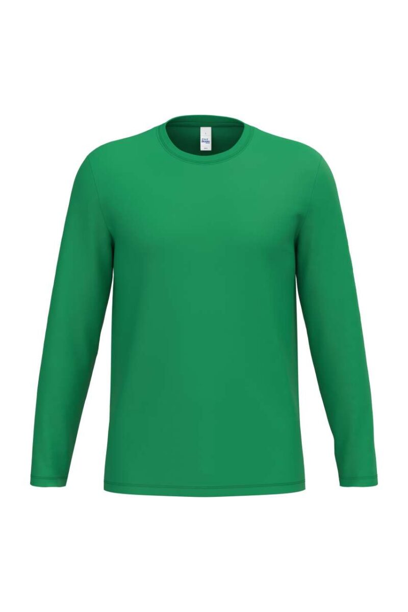 ib323-ideal_kelly_green-a1 iDeal Basic T-SHIRT UNISEX IDEAL190 TUBULAR LSL - Ideal Kelly Green
