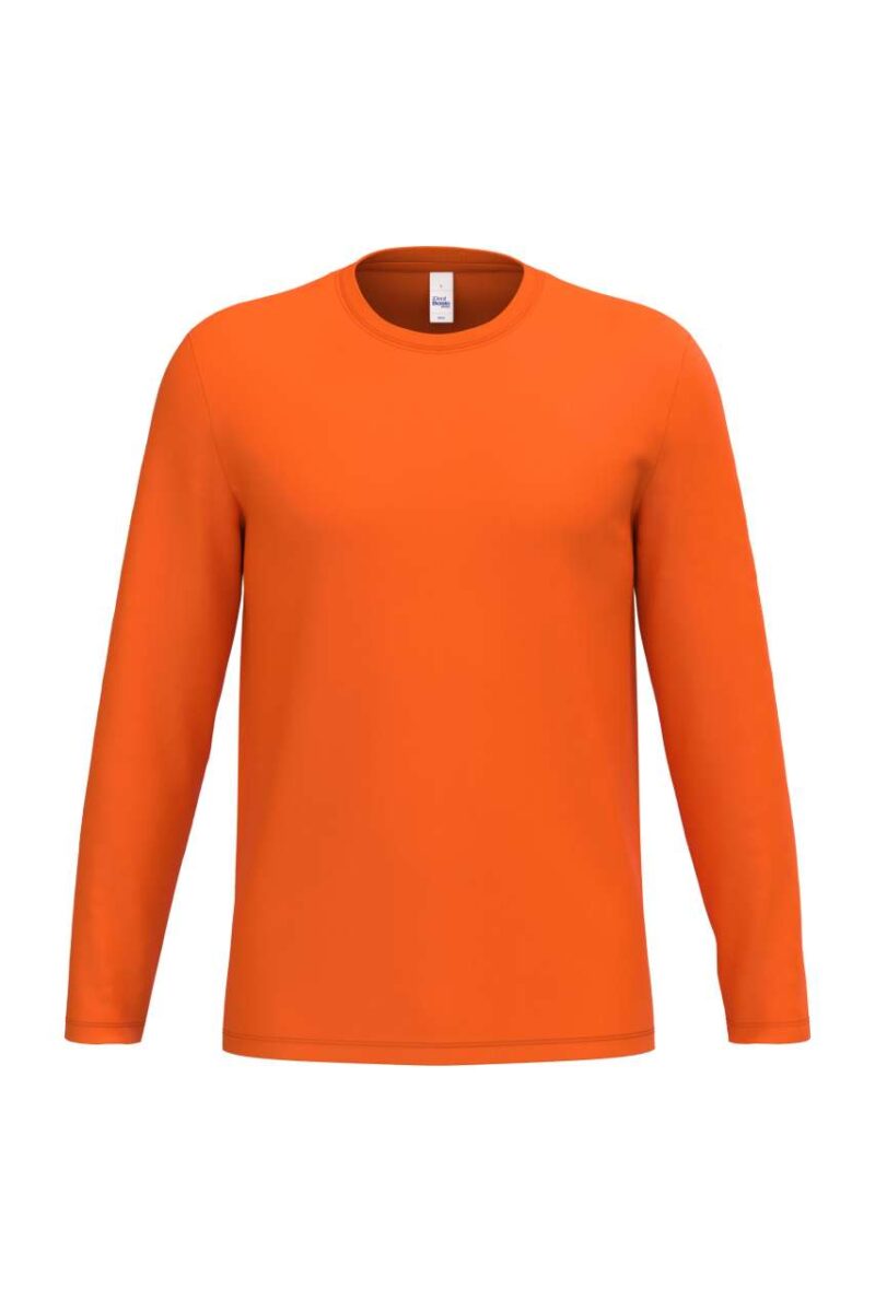 ib323-ideal_orange-a1 iDeal Basic T-SHIRT UNISEX IDEAL190 TUBULAR LSL - Ideal Orange