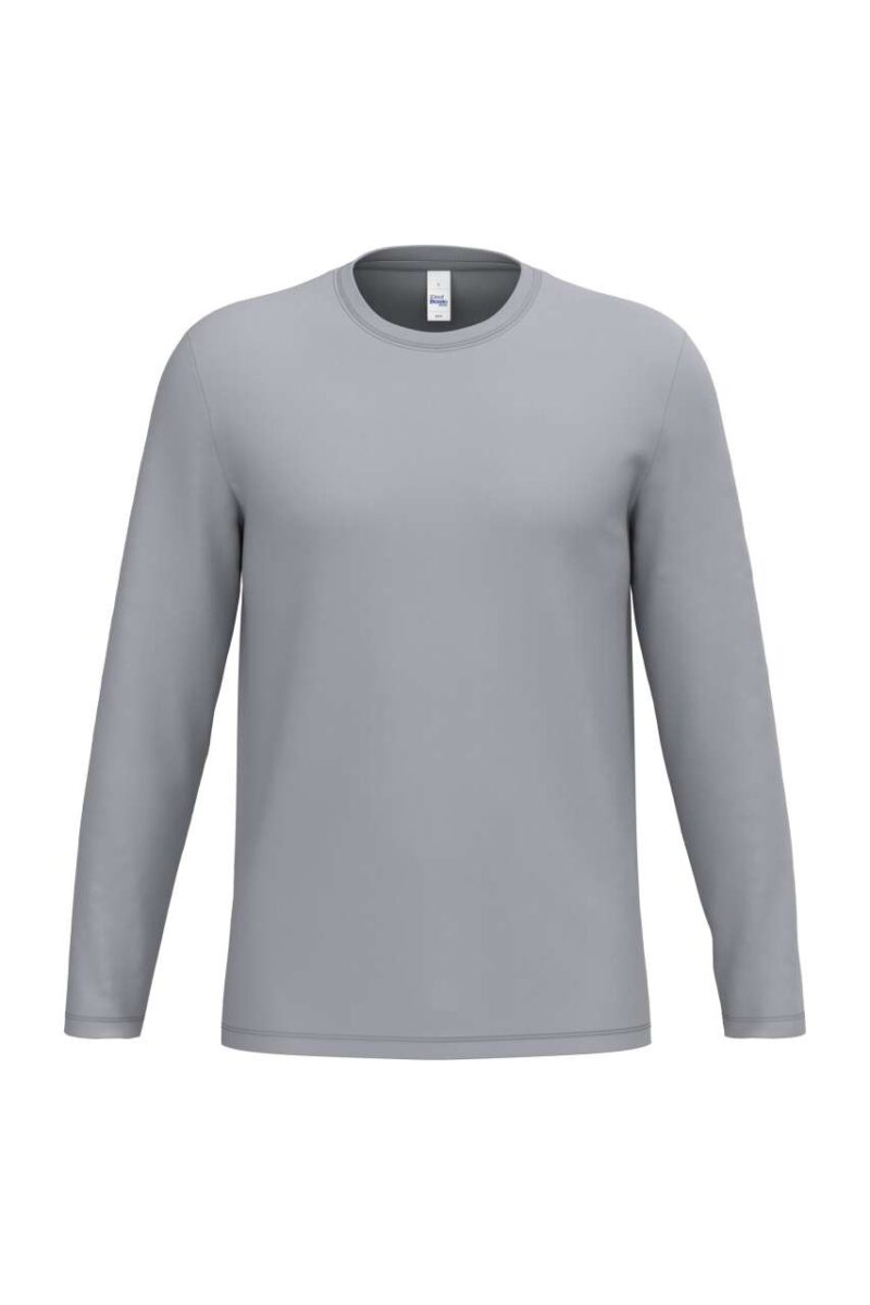 ib323-ideal_oxford_grey-a1 iDeal Basic T-SHIRT UNISEX IDEAL190 TUBULAR LSL - 90% Βαμβάκι/10% Βισκόζη