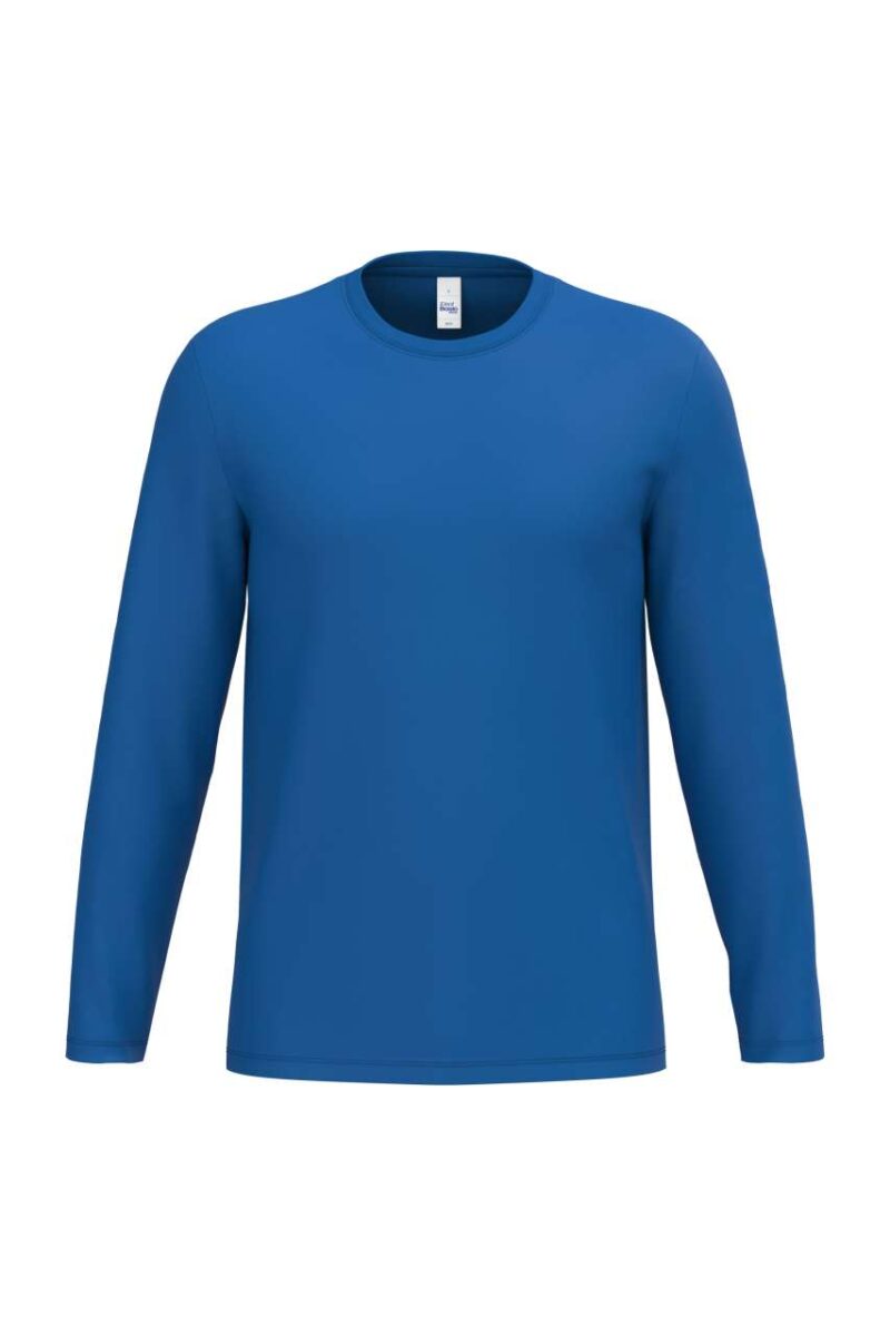 ib323-ideal_royal_blue-a1 iDeal Basic T-SHIRT UNISEX IDEAL190 TUBULAR LSL - Ideal Royal Blue