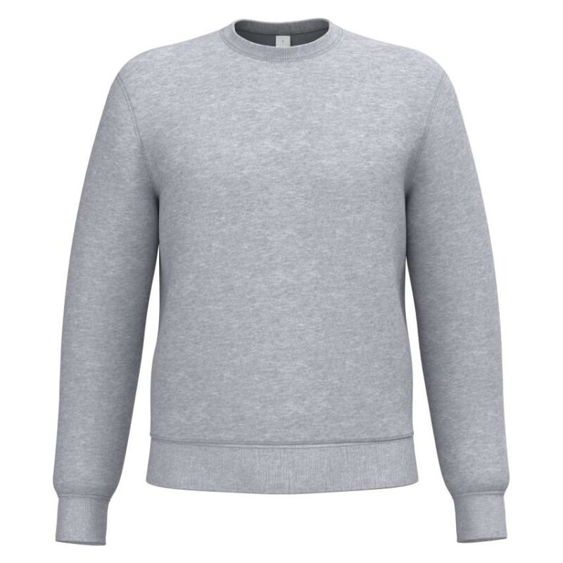 ib400-ideal_oxford_grey-a1 iDeal Basic UNISEX BASIC ROUND NECK TUBULAR SWEATSHIRT - Ideal Oxford Grey