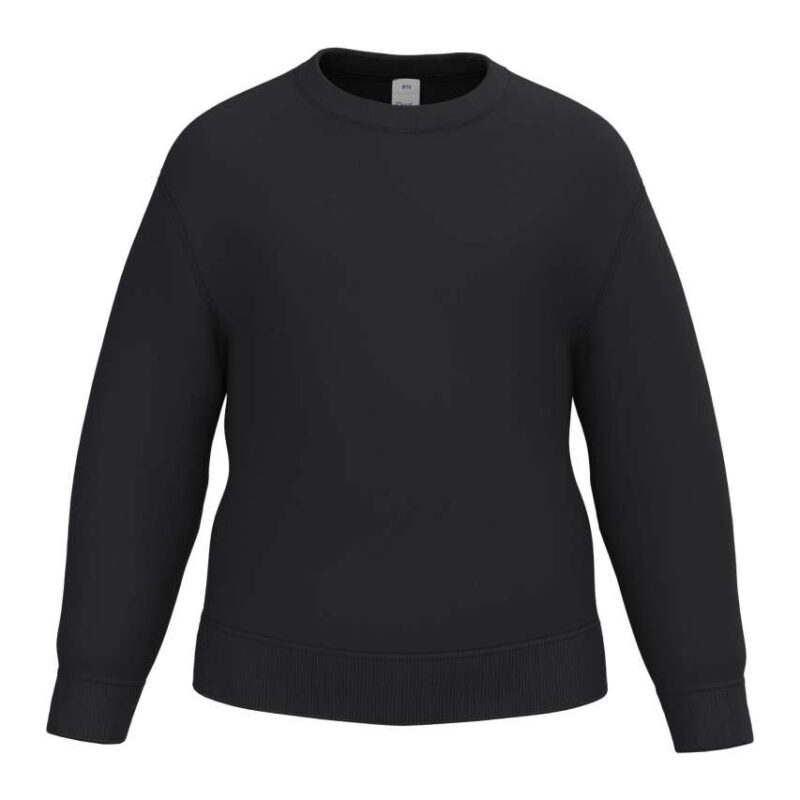 ib401-ideal_black-a1 iDeal Basic Παιδικό BASIC ROUND NECK SWEATSHIRT - Ideal Black