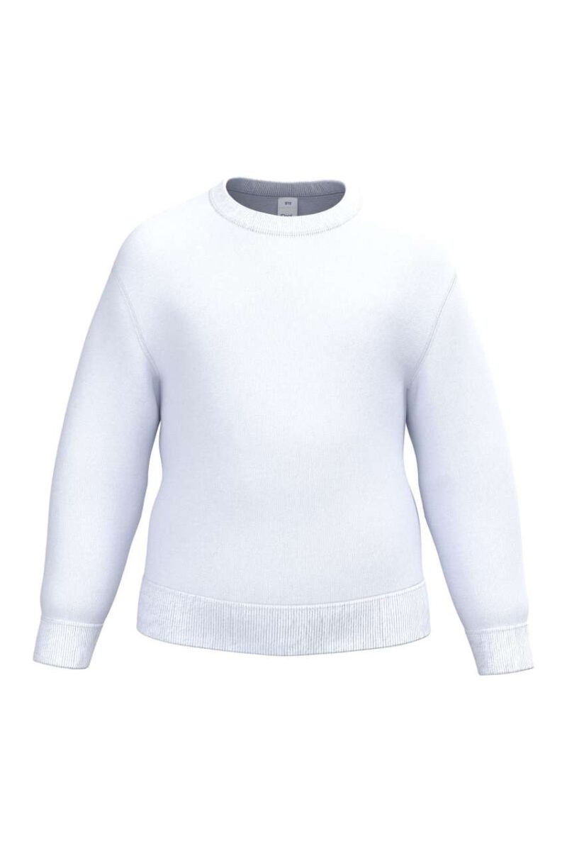 ib401-ideal_white-a1 iDeal Basic Παιδικό BASIC ROUND NECK SWEATSHIRT - Ideal White