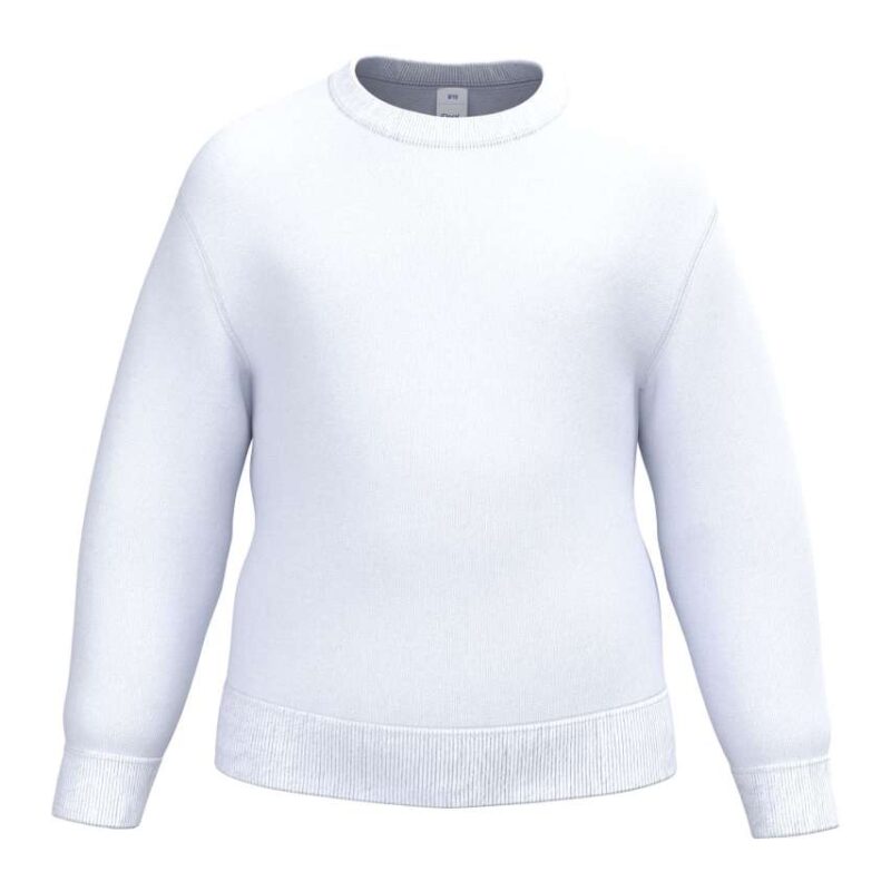 ib401-ideal_white-a1 iDeal Basic Παιδικό BASIC ROUND NECK SWEATSHIRT - Ideal White