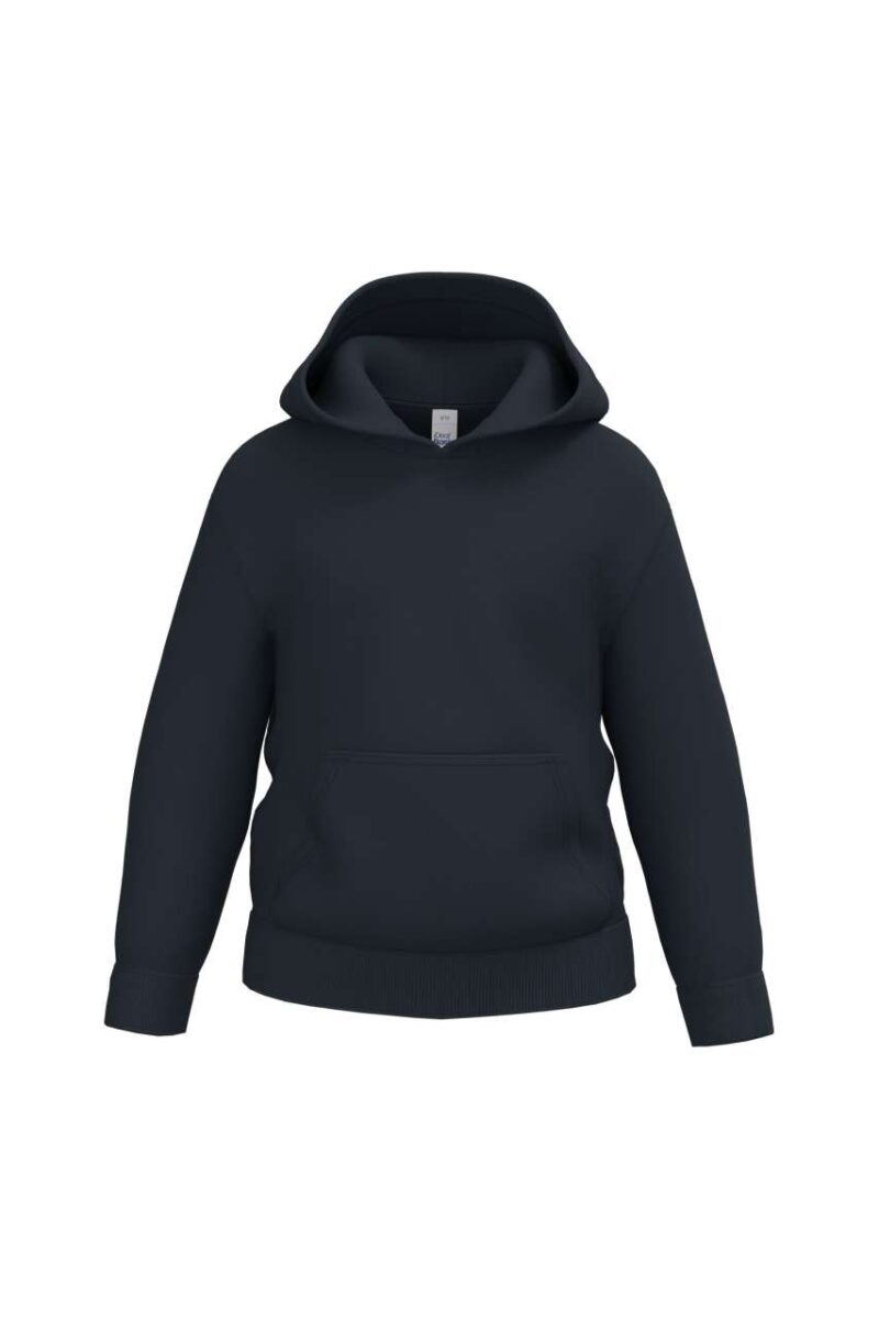 ib403-ideal_navy-a1 iDeal Basic KIDS' BASIC HOODIE SWEATSHIRT - Ideal Navy