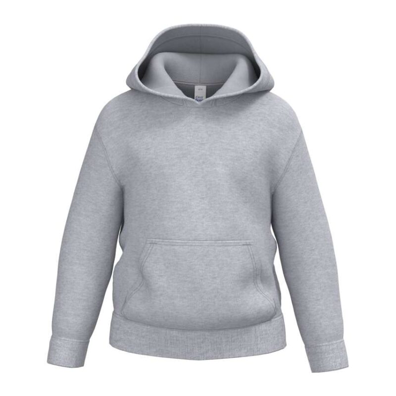 ib403-ideal_oxford_grey-a1 iDeal Basic KIDS' BASIC HOODIE SWEATSHIRT - Ideal Oxford Grey