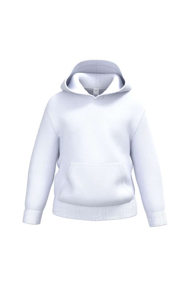 ib403-ideal_white-a1 iDeal Basic KIDS' BASIC HOODIE SWEATSHIRT - Ideal White
