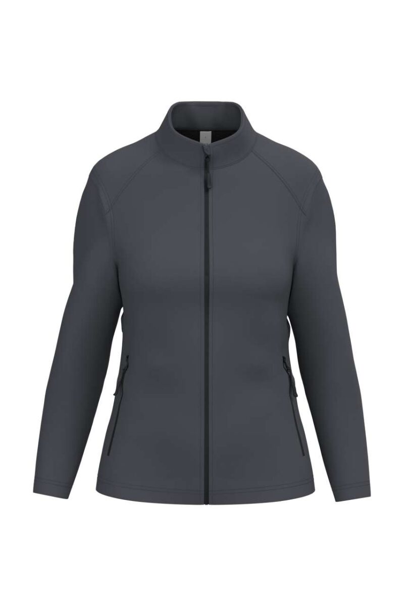 ib411-ideal_dark_grey-a1 iDeal Basic LADIES' BASIC SOFTSHELL JACKET - Ideal Dark Grey