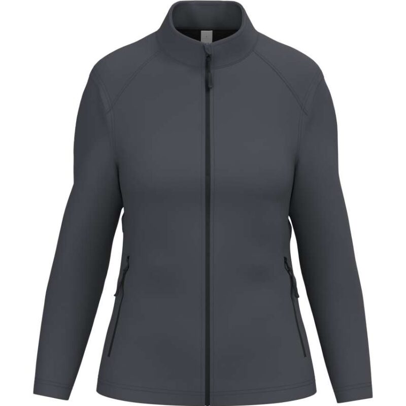 ib411-ideal_dark_grey-a1 iDeal Basic LADIES' BASIC SOFTSHELL JACKET - Ideal Dark Grey