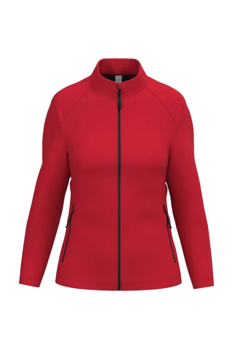 ib411-ideal_red-a1 iDeal Basic LADIES' BASIC SOFTSHELL JACKET - Ideal Red