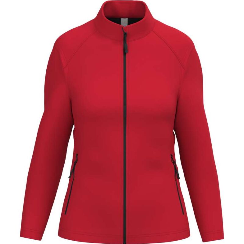 ib411-ideal_red-a1 iDeal Basic LADIES' BASIC SOFTSHELL JACKET - Ideal Red