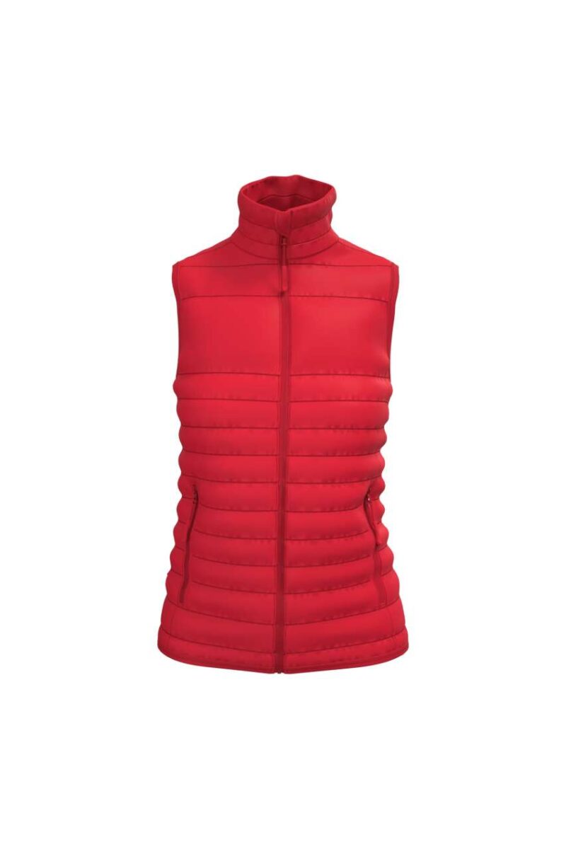ib6173-ideal_red-a1 iDeal Basic LADIES PADDED BODYWARMER - Ideal Red