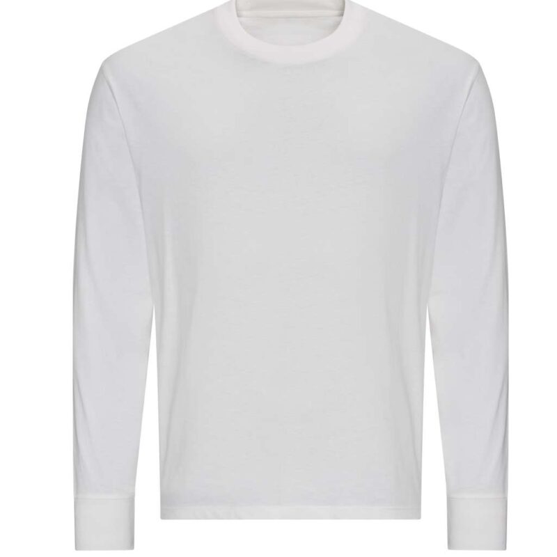 jt019-white-a1 Just Ts OVERSIZE 100 LONG SLEEVE T-shirt - Λευκό