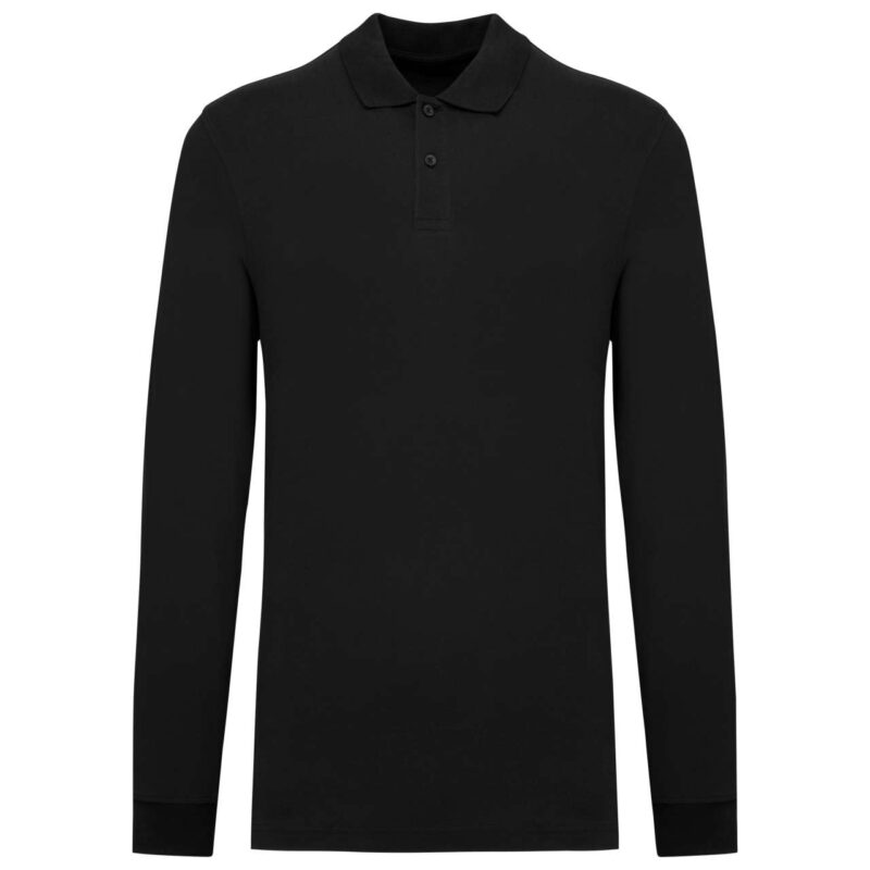 ka2027-black-a1 Kariban SOL'S ORGANIC 180 PIQUÉ POLO ΑΝΔΡΙΚΟ ΜΑΚΡΥΜΑΝΙΚΟ - Μαύρο