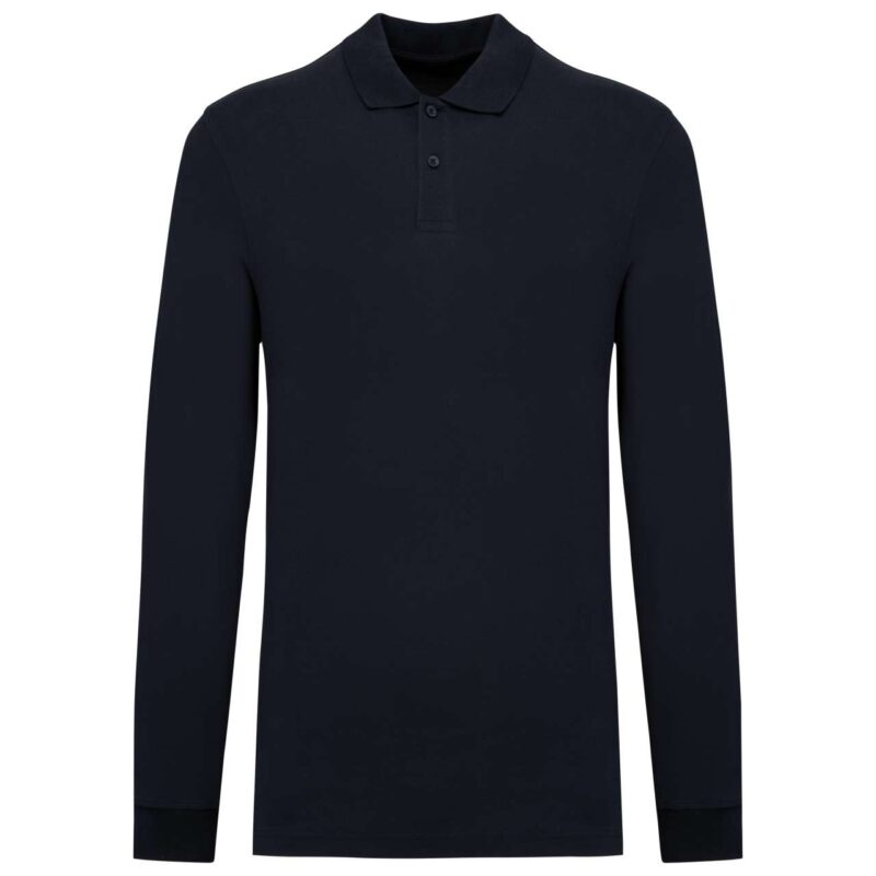 ka2027-navy-a1 Kariban SOL'S ORGANIC 180 PIQUÉ POLO ΑΝΔΡΙΚΟ ΜΑΚΡΥΜΑΝΙΚΟ - Μπλε μαρίν