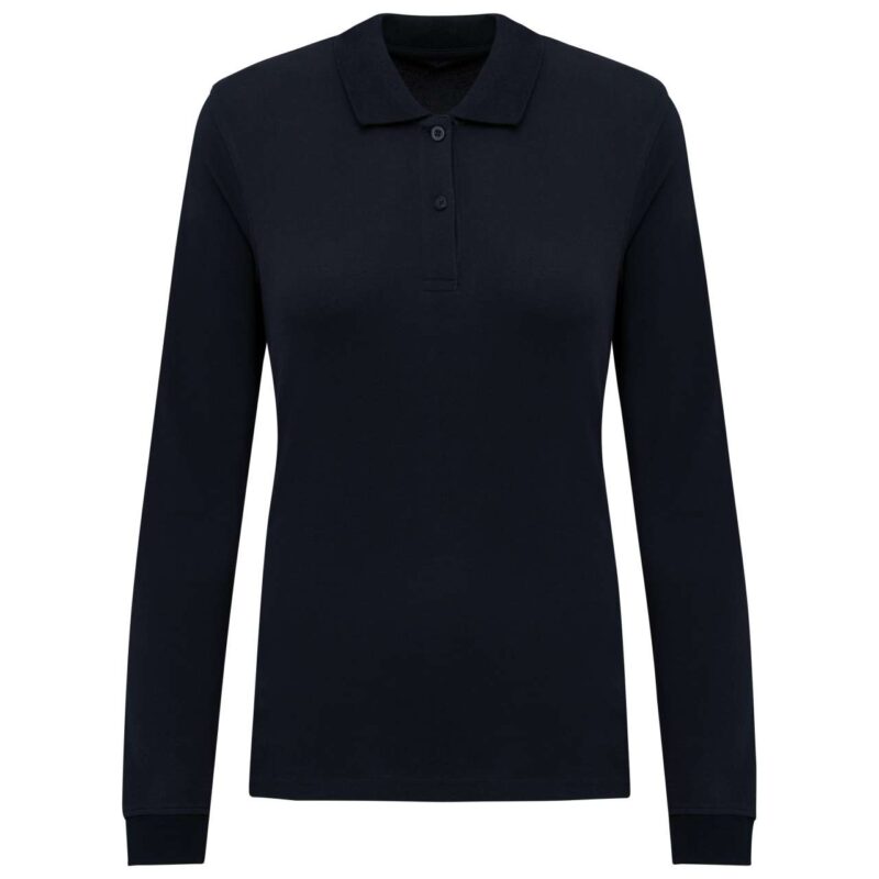 Kariban LADIES’ POLO 180 PIQUÉ LONG SLEEVES SHIRT ORGANIC - Μπλε μαρίν