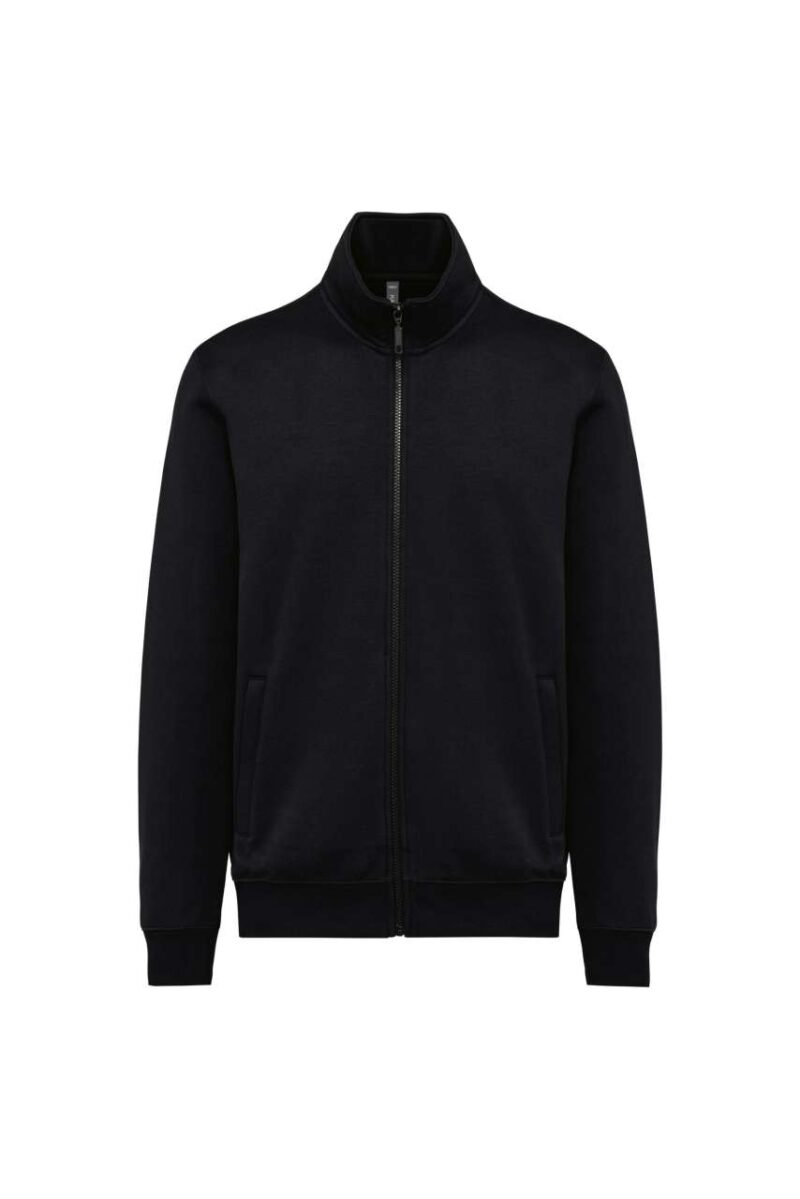 ka4010-black-a1 Kariban FLEECE JACKET CADET MEN - Μαύρο