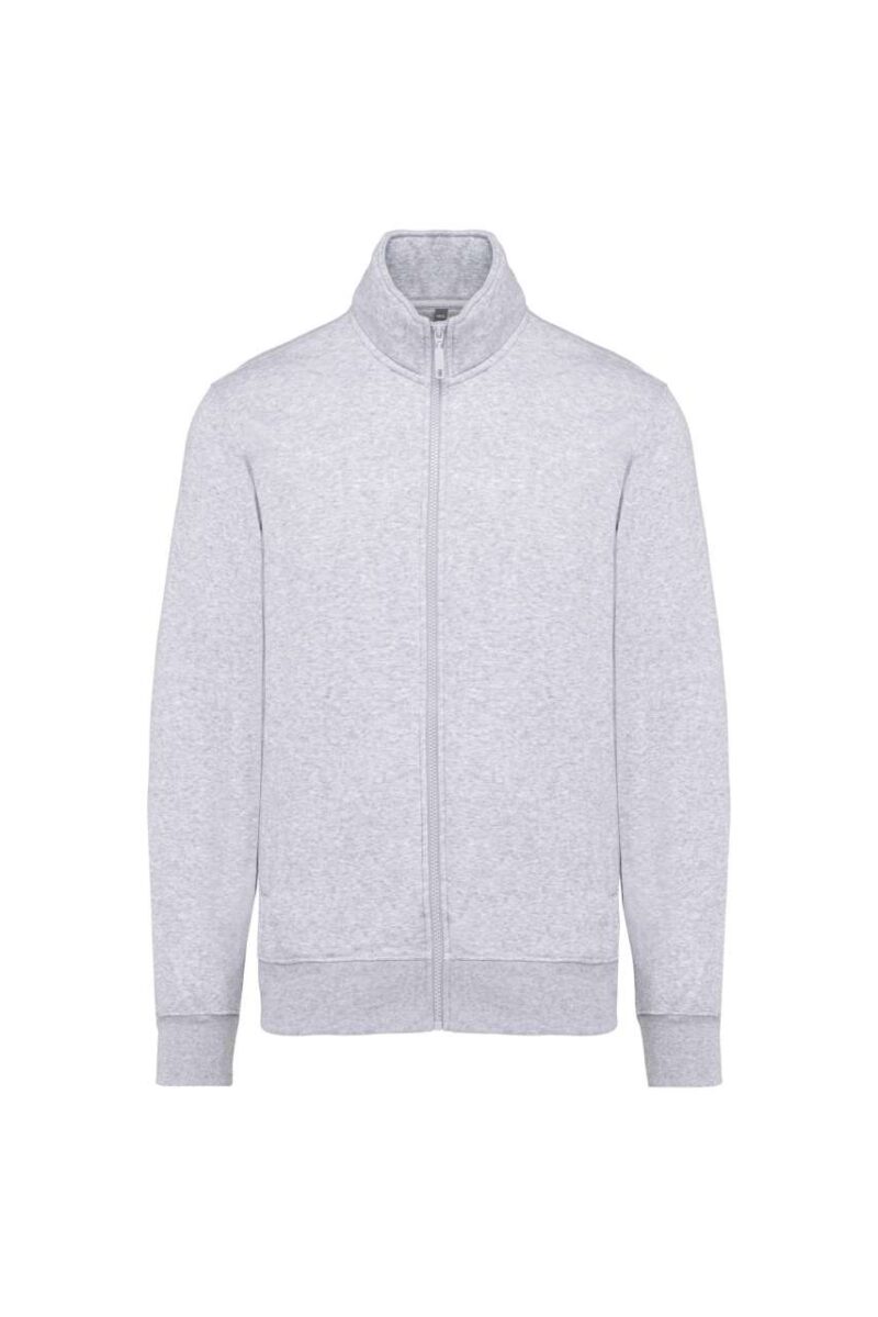 ka4010-oxford_grey-a1 Kariban FLEECE JACKET CADET MEN - Γκρι της Οξφόρδης