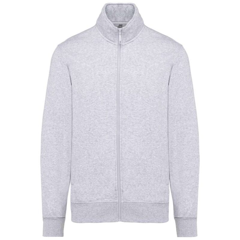 ka4010-oxford_grey-a1 Kariban FLEECE JACKET CADET MEN - Γκρι της Οξφόρδης