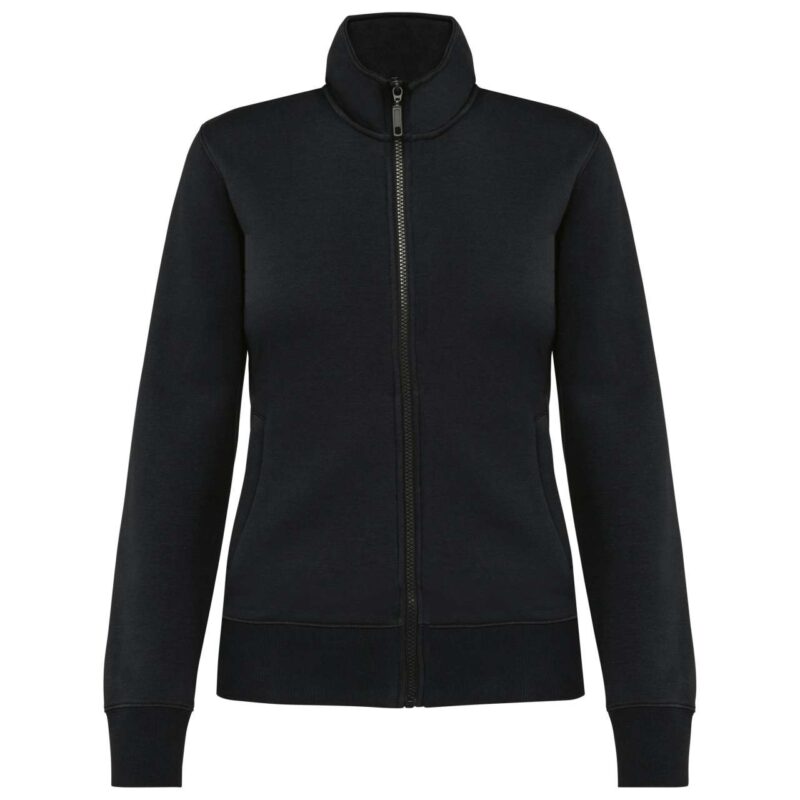 Kariban LADIES FLEECE CADET JACKET - Μαύρο